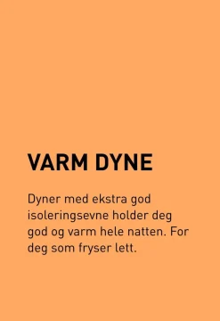 Varm fiberdyne hvit - 140x200 cm