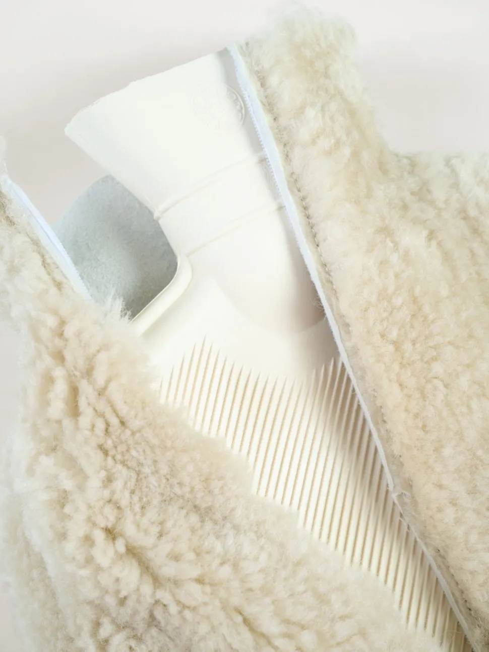 Varmeflaske beige - 27x37 cm