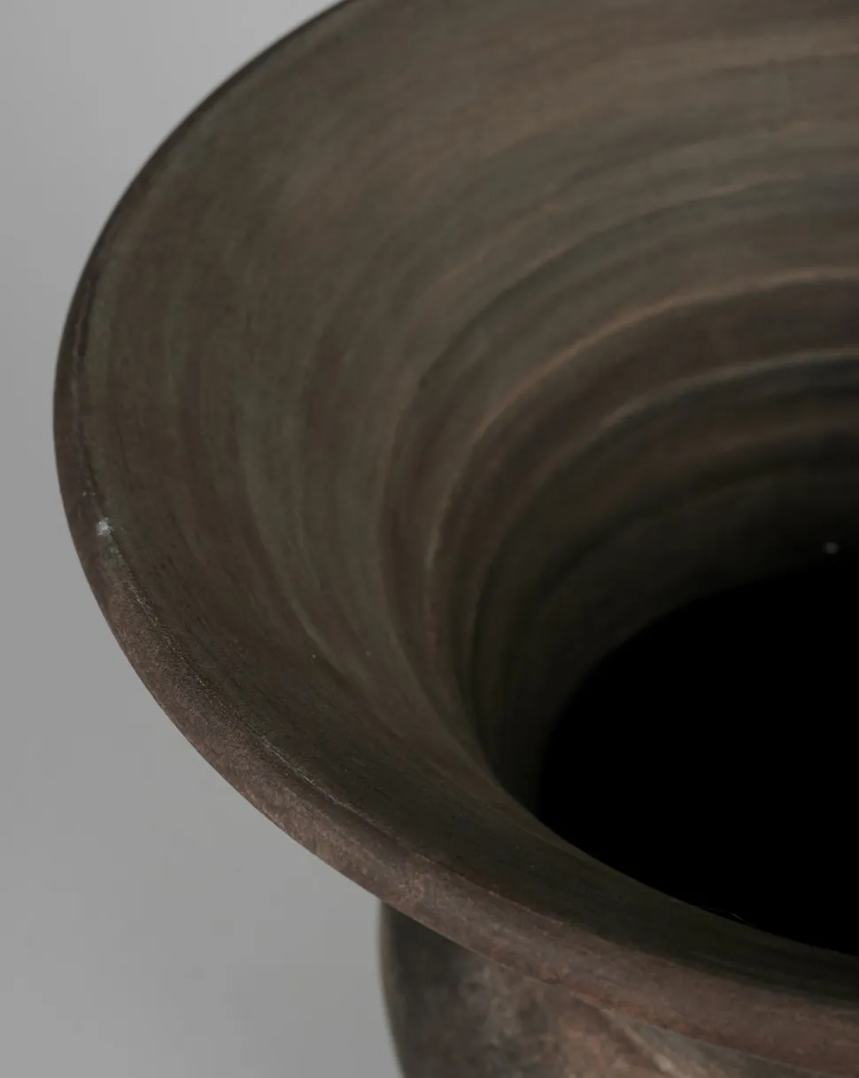 Vase brun - 41x41x33 cm