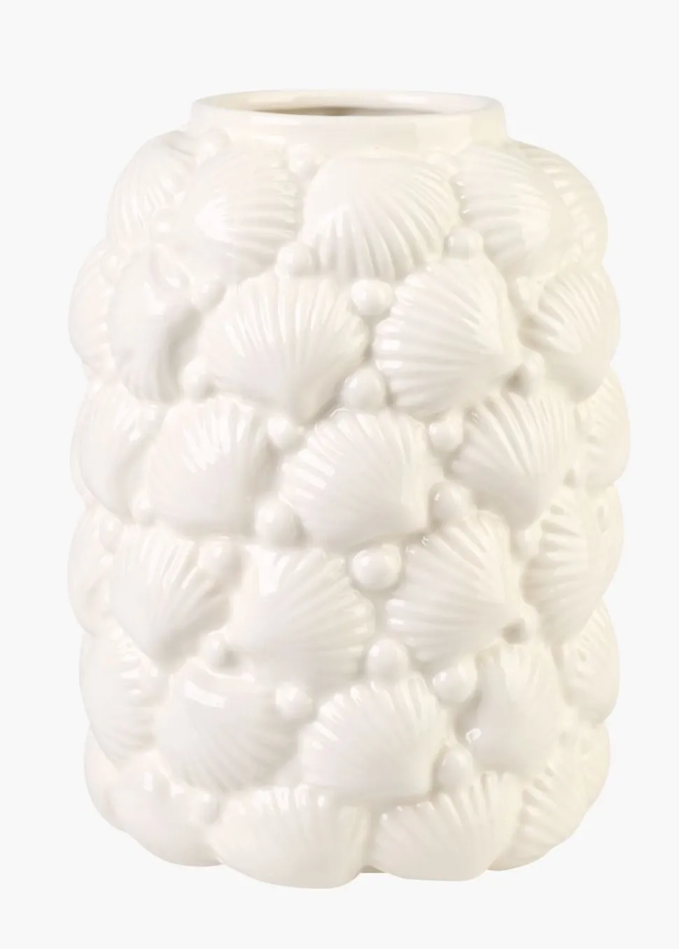 Vase hvit - 15,7x15,7x20,8 cm