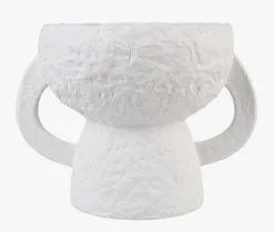 Vase hvit - 30x23x23 cm