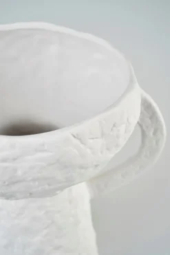 Vase hvit - 30x23x23 cm