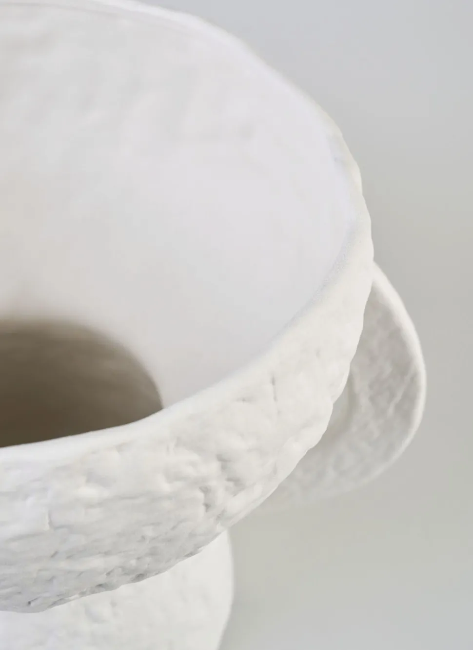 Vase hvit - 30x23x23 cm
