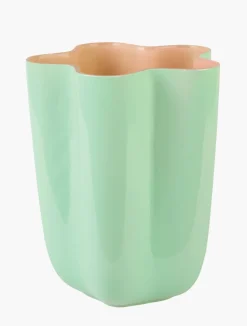 Vase mintgrønn - 15x15x19,5 cm