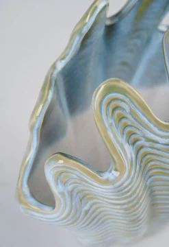 Vase multi blå - 24,5x14x21,5 cm