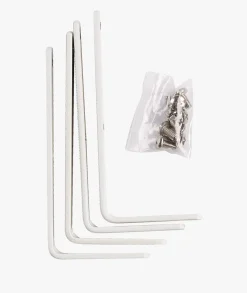 Veggvinkel 4 stk hvit - 5 cm